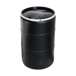 Hydrofarm - Active Aqua DRM58T 55 Gallon Drum Hydroponic Reservoir w/ Pre-Drilled Cover Lid - Black