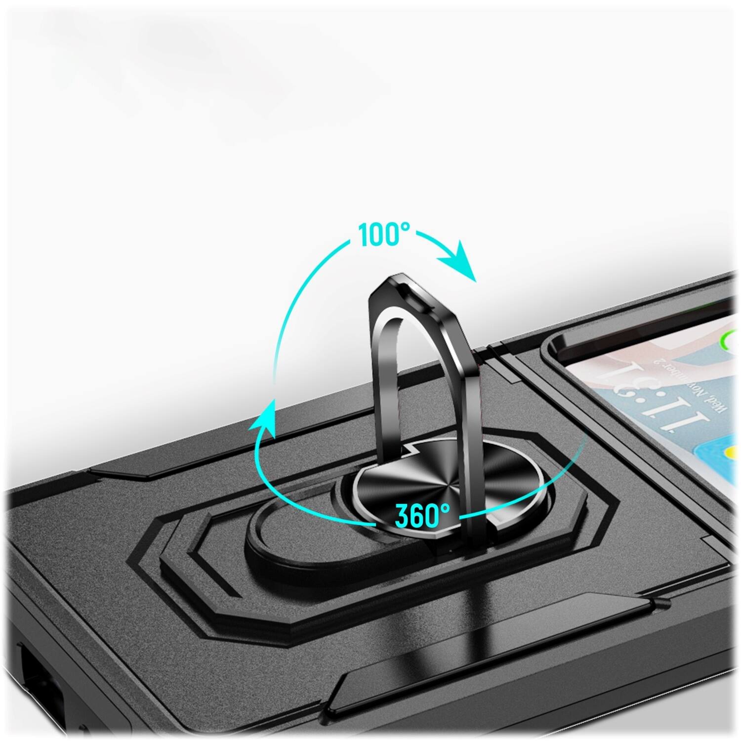 Alt View 16. SaharaCase - Heavy Duty Kickstand Case for Samsung Galaxy Z Flip5 - Black.