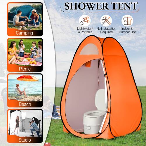 SHOWER TENT

Camping Lightweight & Portable No Installation Required Indoor & Outdoor Use Picnic Beach Studio