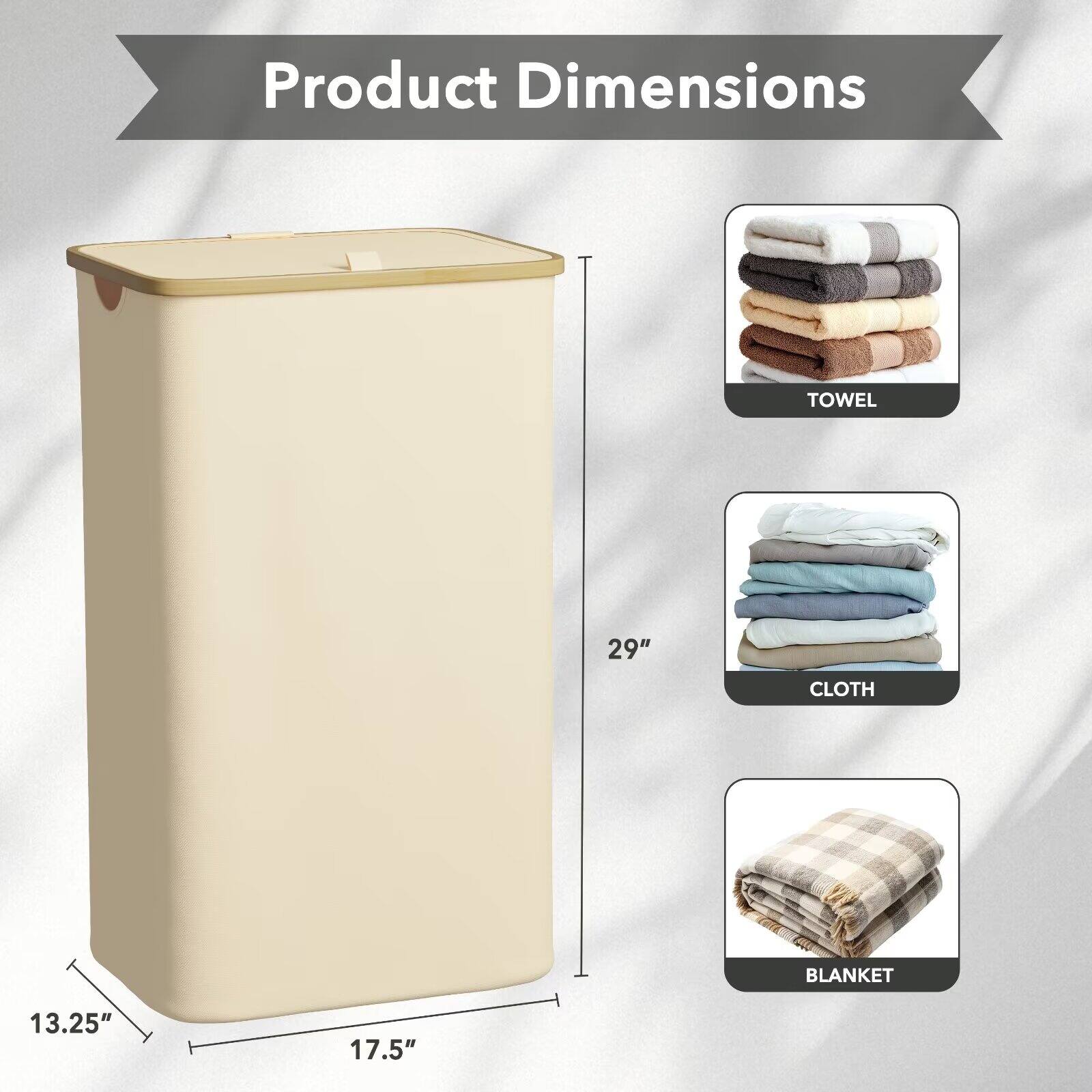 Product Dimensions  
TOWEL 29"  
CLOTH 13.25" 17.5"  
BLANKET