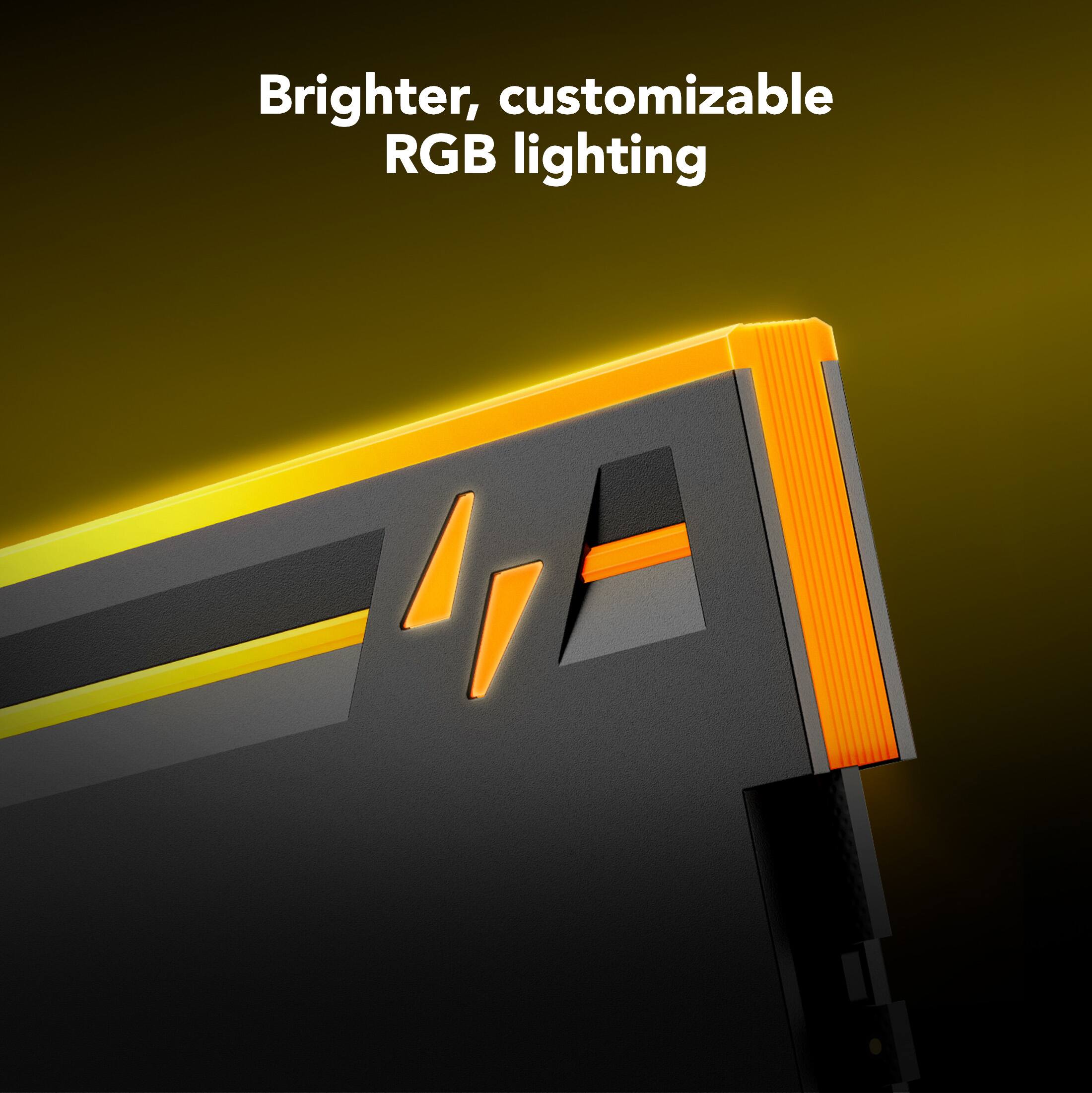 Brighter, customizable RGB lighting