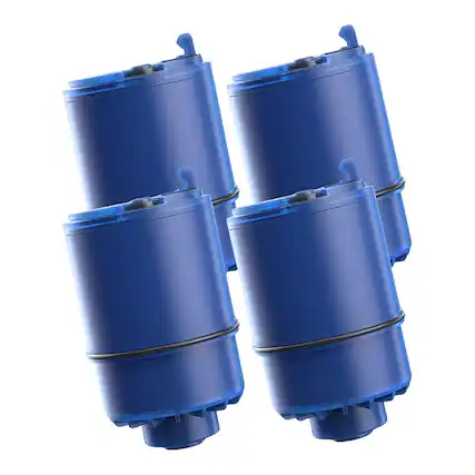 Front. Waterdrop - Waterdrop NSF 42 Certified Water Filter, Replacement for All PUR®, PUR®PLUS Faucet Filtration Systems, 4-Pack - Blue.