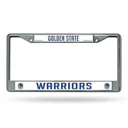 Rico Industries - Golden State Warriors NBA Chrome Metal License Plate Frame - Multi