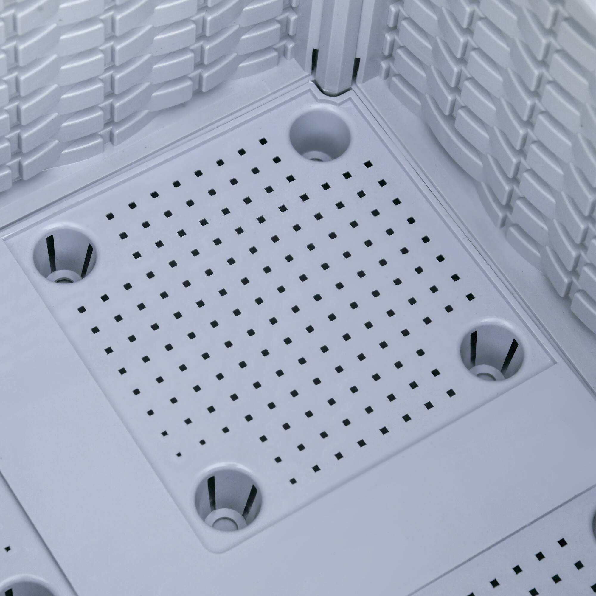 Alt View 8. Outsunny - 4 Piece Raised Garden Bed with Legs, Self-Watering Planter Box Raised Bed to Grow Flowers, Herbs & Vegetables - Gray.