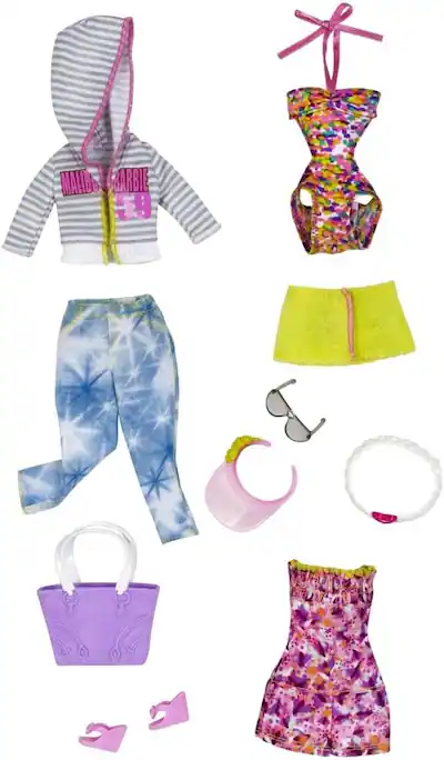 Barbie Fashionistas Tea Party – Conjunto de ropa de uñeca contiene 3 Barbie Fashionistas Tea Party – Conjunto de ropa de uñeca contiene 3