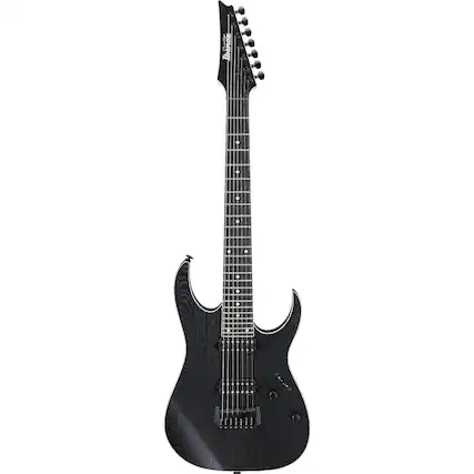 Front. Ibanez - Ibanez RG Prestige Series RGR762AHBF 7-String Electric Guitar, Weathered Black.