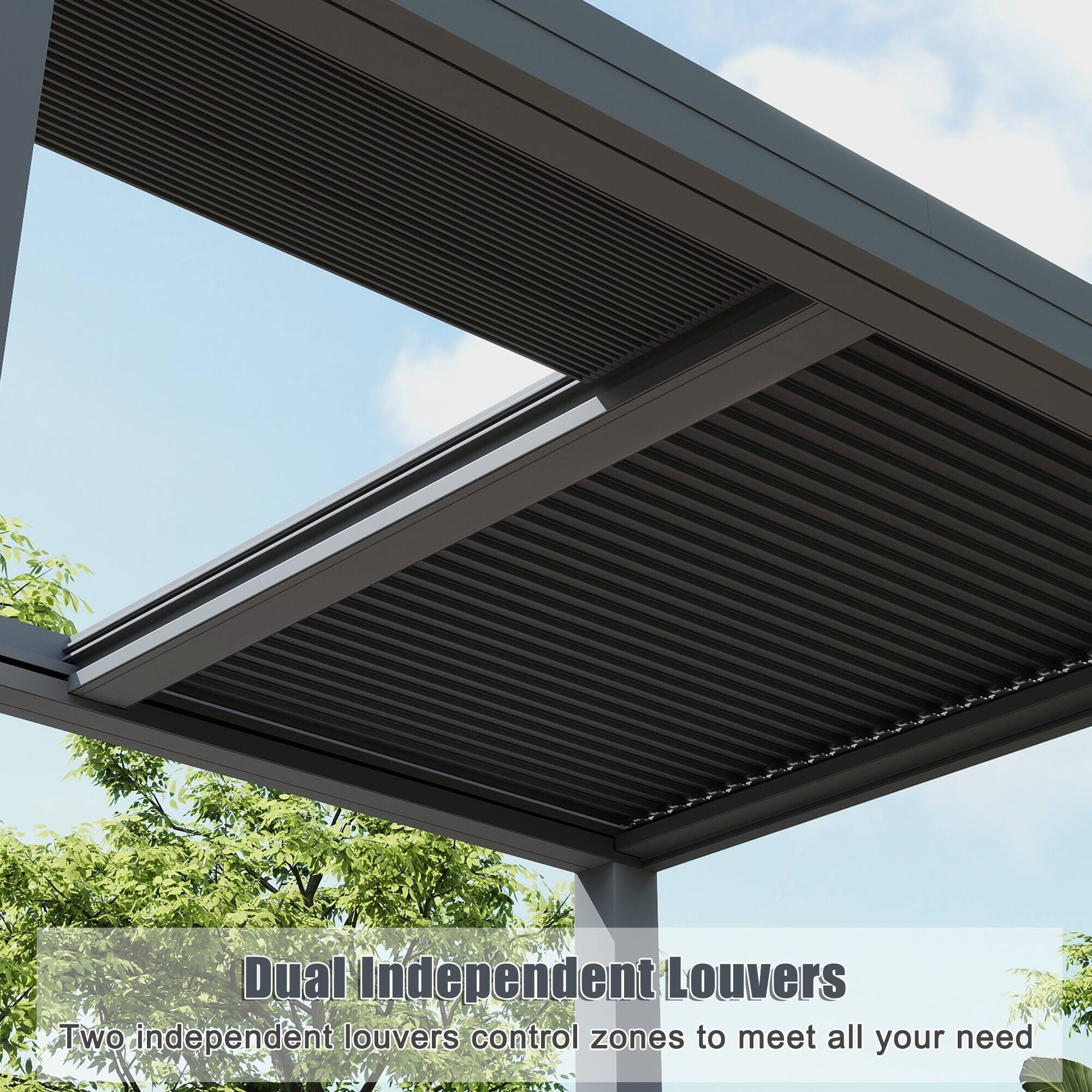 Dual Independent Louvers  
Two independent louvers control zones to meet all your needs