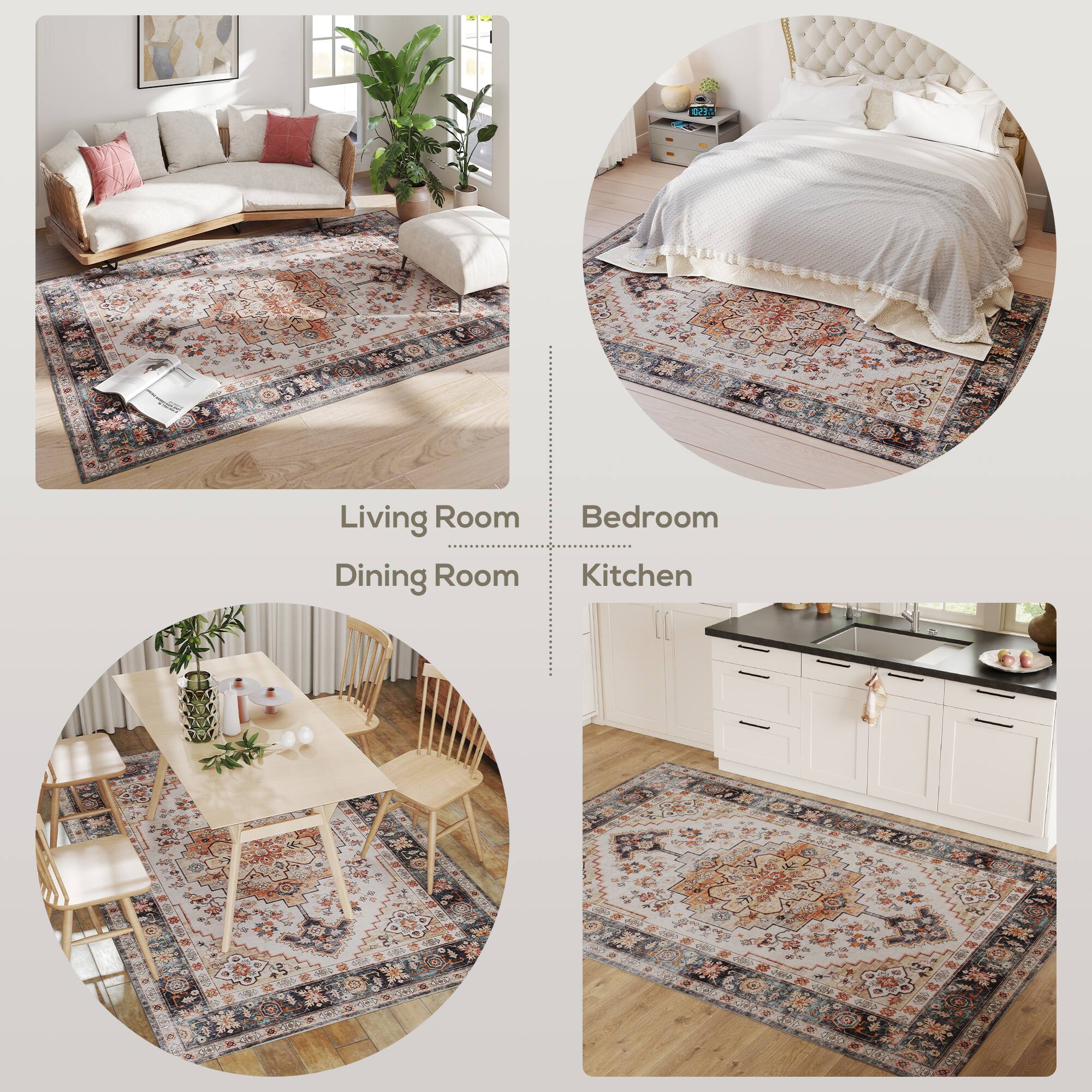 Living Room  
Bedroom  
Dining Room  
Kitchen