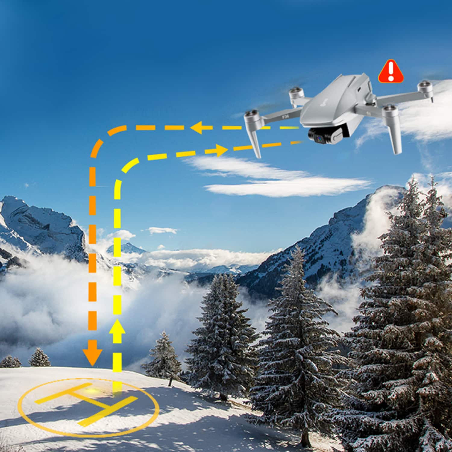 Alt View 16. Contixo - F36 Gimbal Drone with Remote Controller - Silver.