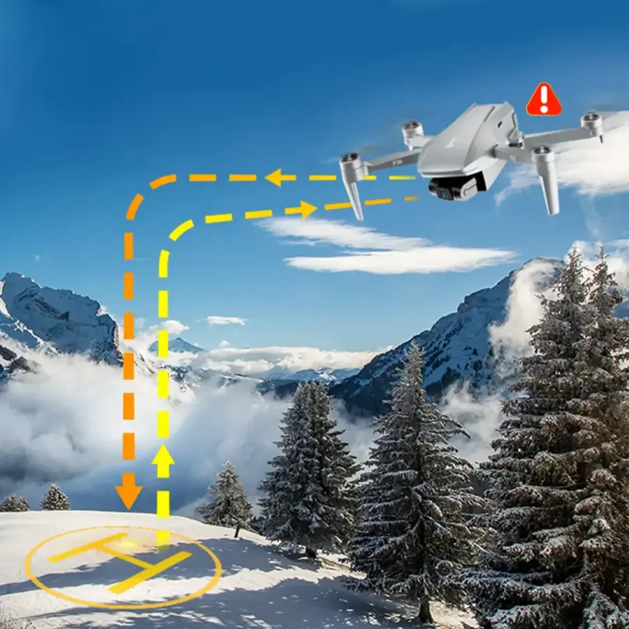 Alt View 16. Contixo - F36 Gimbal Drone with Remote Controller - Silver.