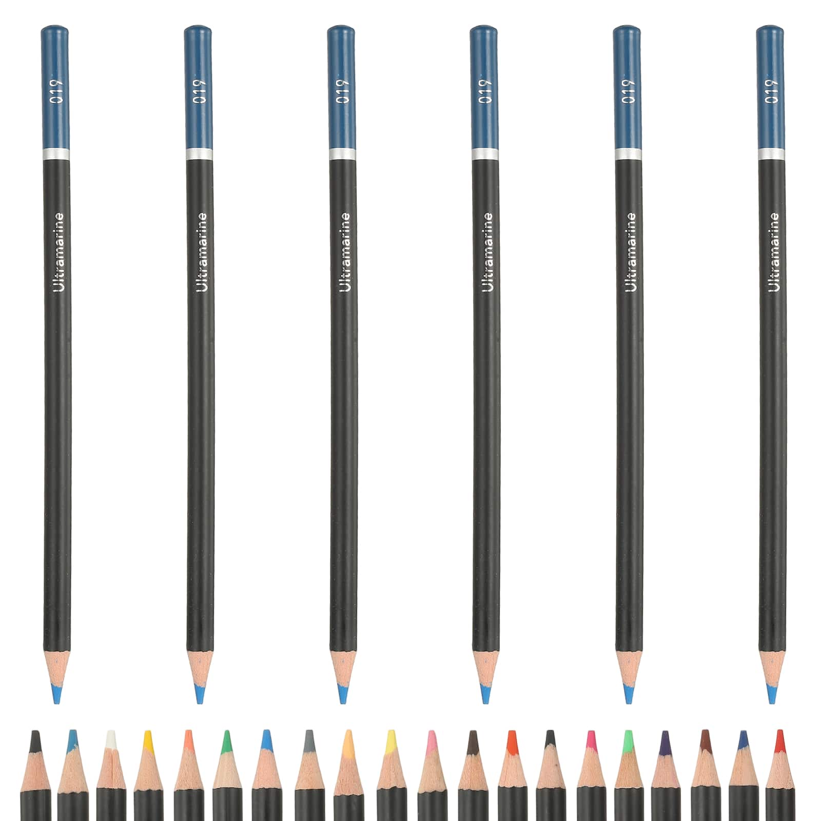 Unique Bargains - Colored Pencils, Oil-Based Drawing Pencils for Adult Coloring Books, Artists, Beginners, 6pcs - Light Blue price history on PriceWatchPro