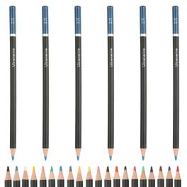 Unique Bargains - Colored Pencils, Oil-Based Drawing Pencils for Adult Coloring Books, Artists, Beginners, 6pcs - Light Blue