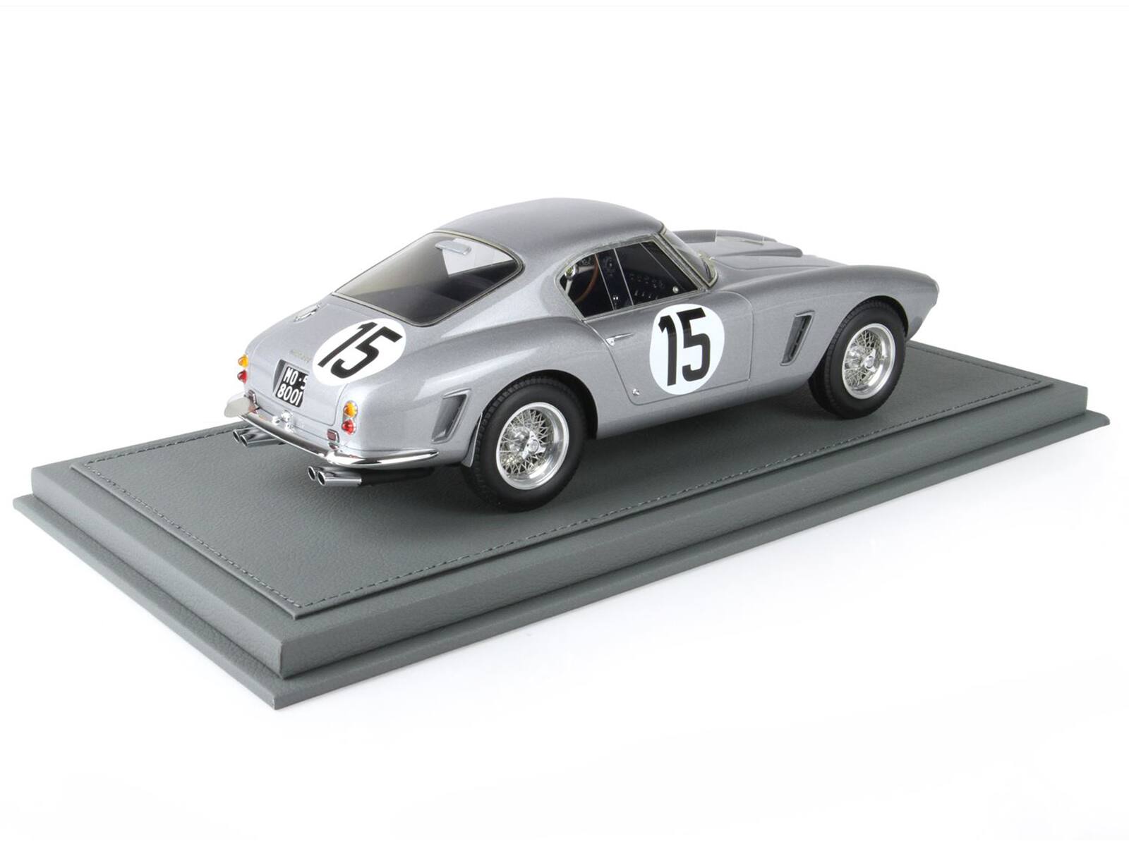 Alt View 6. BBR - Ferrari 250 SWB #15 "24 Hours of Le Mans" (1960) with DISPLAY CASE Limited Edition to 99 pieces 1/18 Model Car by BBR.