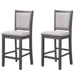 New Classic Furniture - Amy Counter Chair (2/Ctn) - Gray