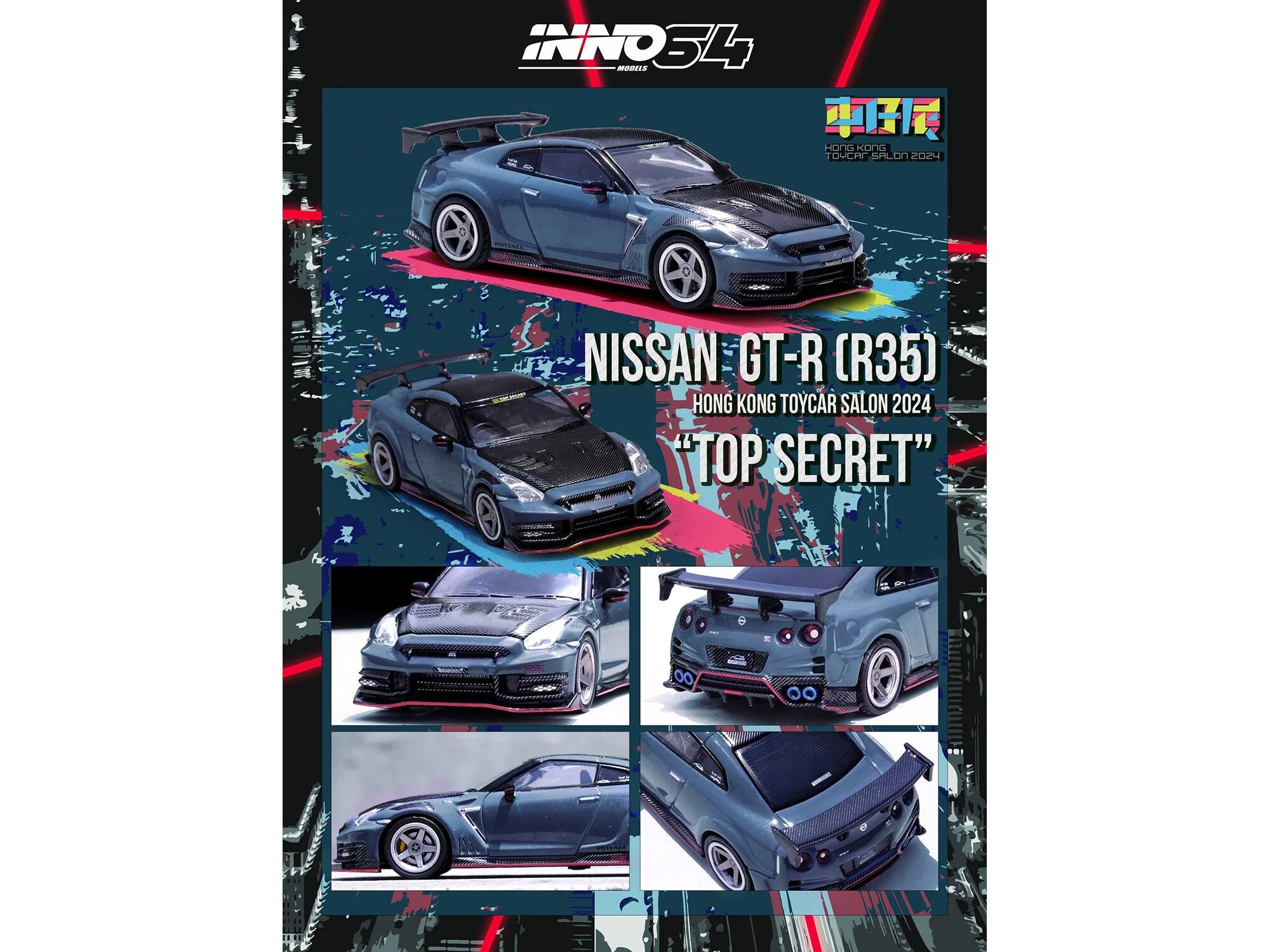 INNO34  
NISSAN GT-R (R35)  
HONG KONG TOYCAR SALON 2024  
"TOP SECRET"