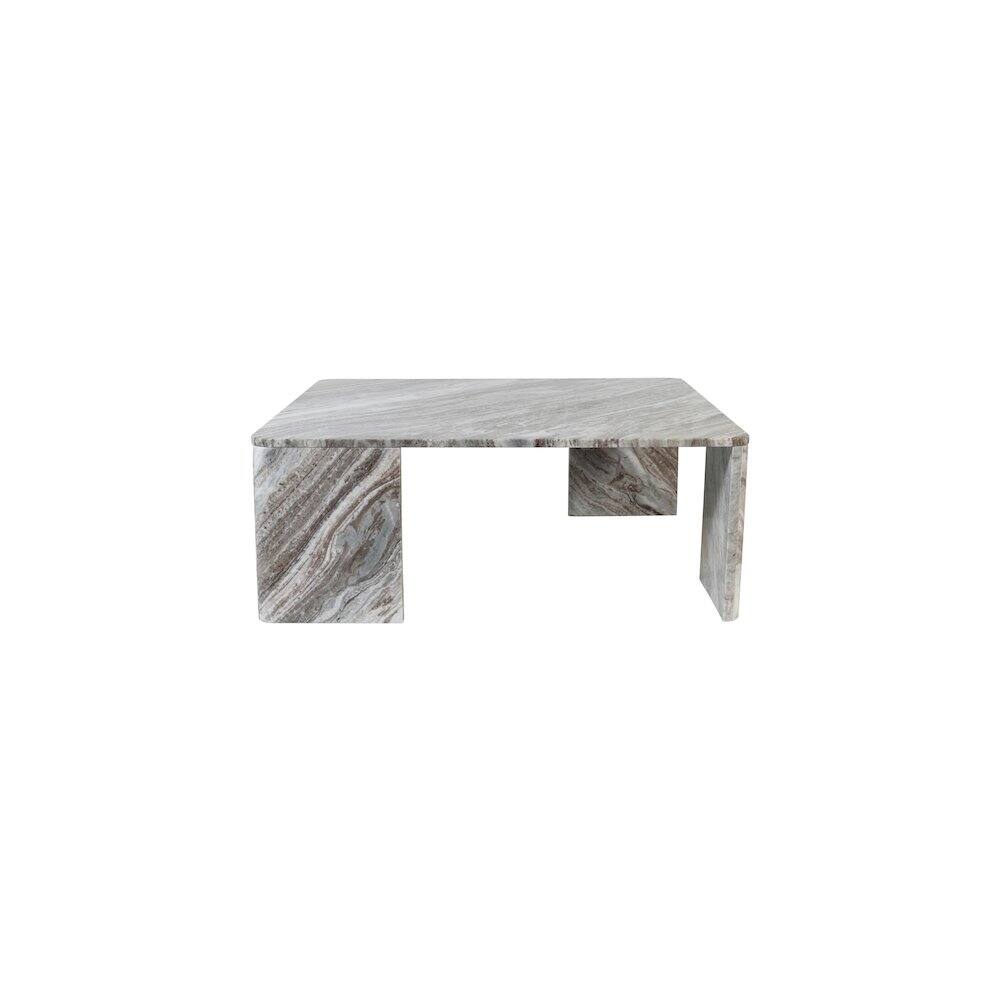 Alt View 1. Meridian Furniture - Livorno Brown / Light Grey Coffee Table - Brown.
