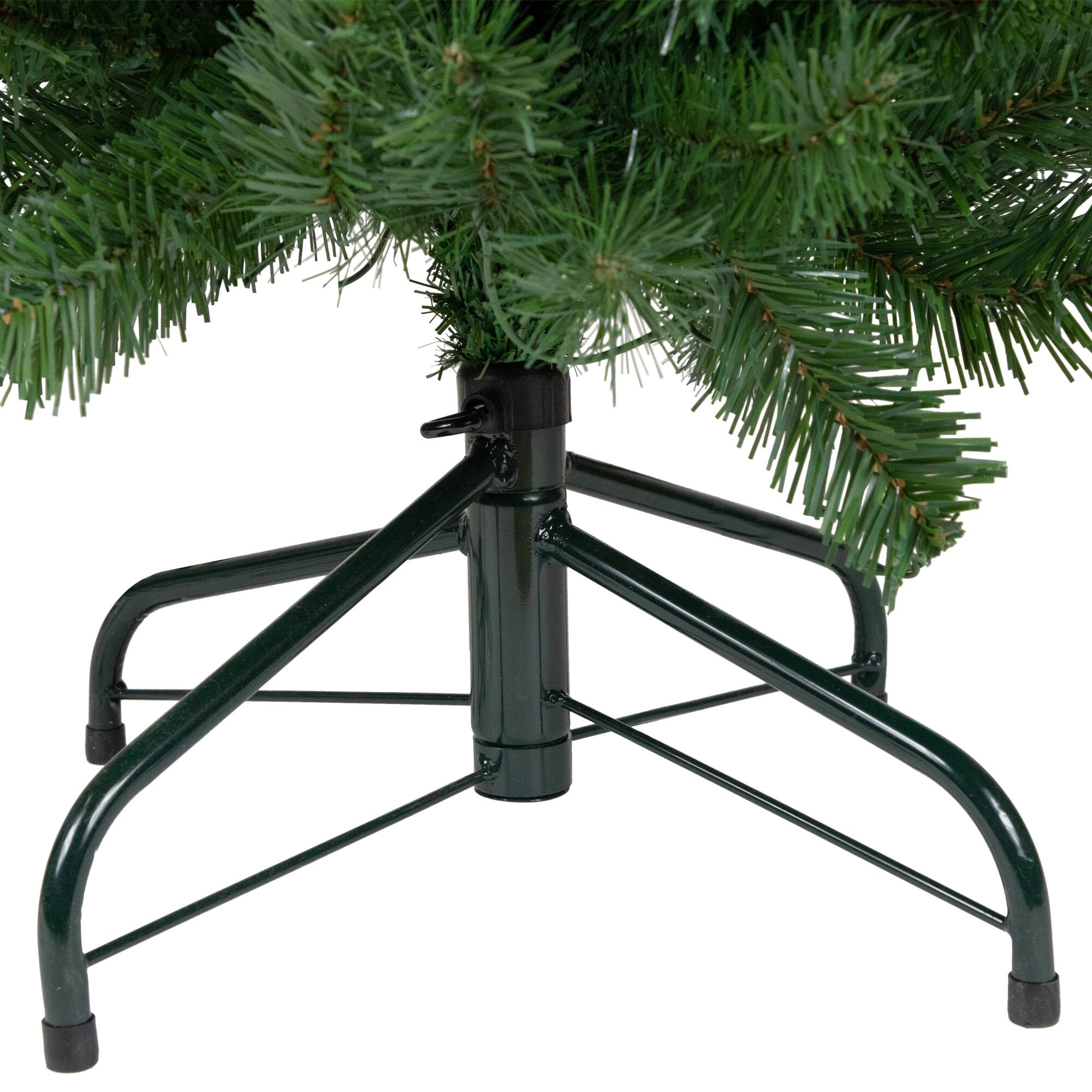 Alt View 4. Northlight - 6' x 20" Pre-Lit Traditional Green Pine Pencil Artificial Christmas Tree - Clear Lights - Green.
