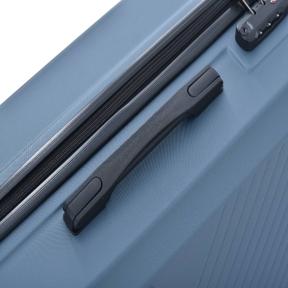 Alt View 7. Ropilly - Ropilly 3 Piece Luggage Set Blue Hard Case Luggage 20/24/28 Inch - Blue.