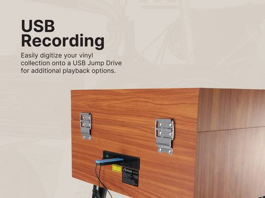 USB Recording

Easily digitize your vinyl collection onto a USB Jump Drive for additional playback options.