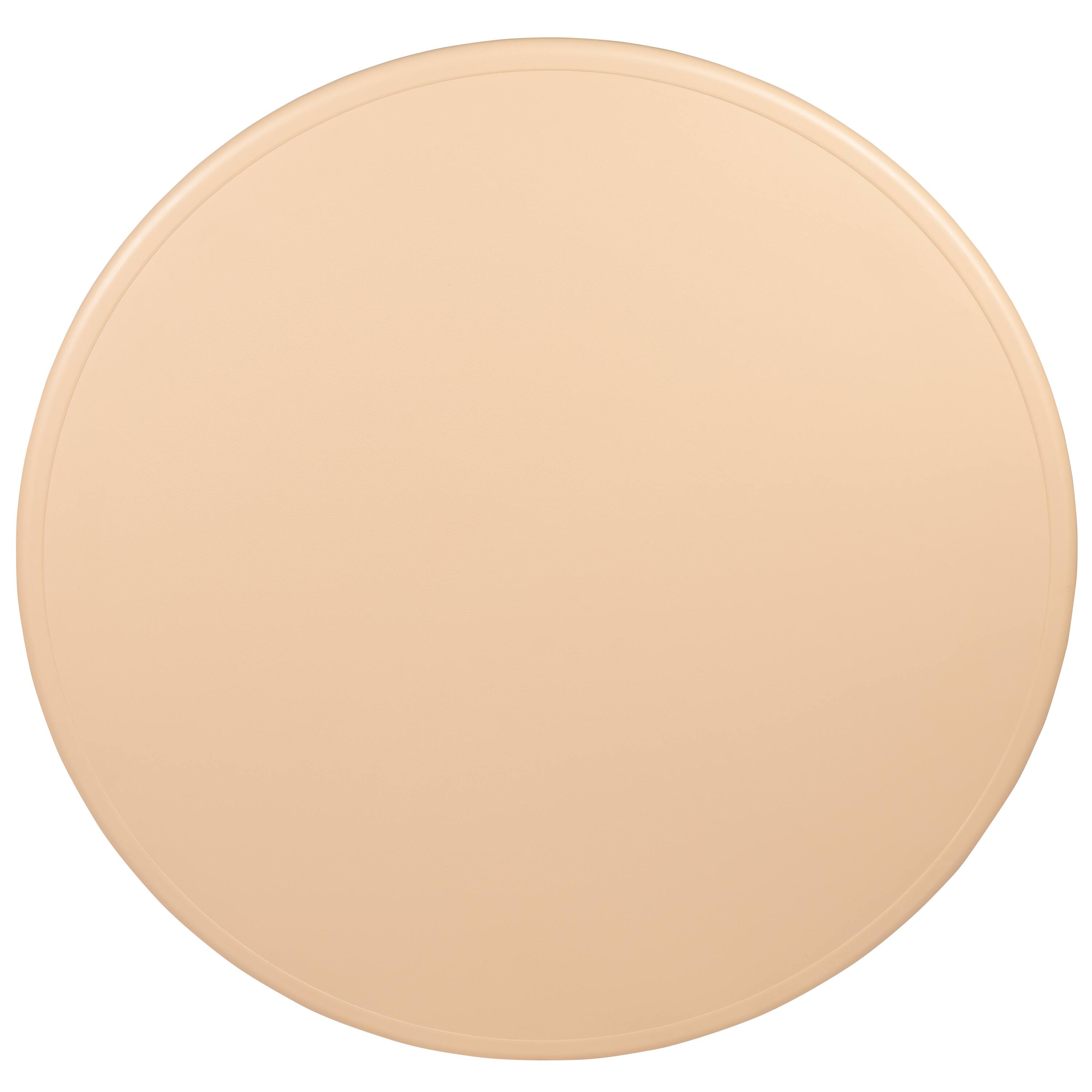 Alt View 6. Emma + Oliver - 45" Round Plastic Height Adjustable Activity Table - Natural.