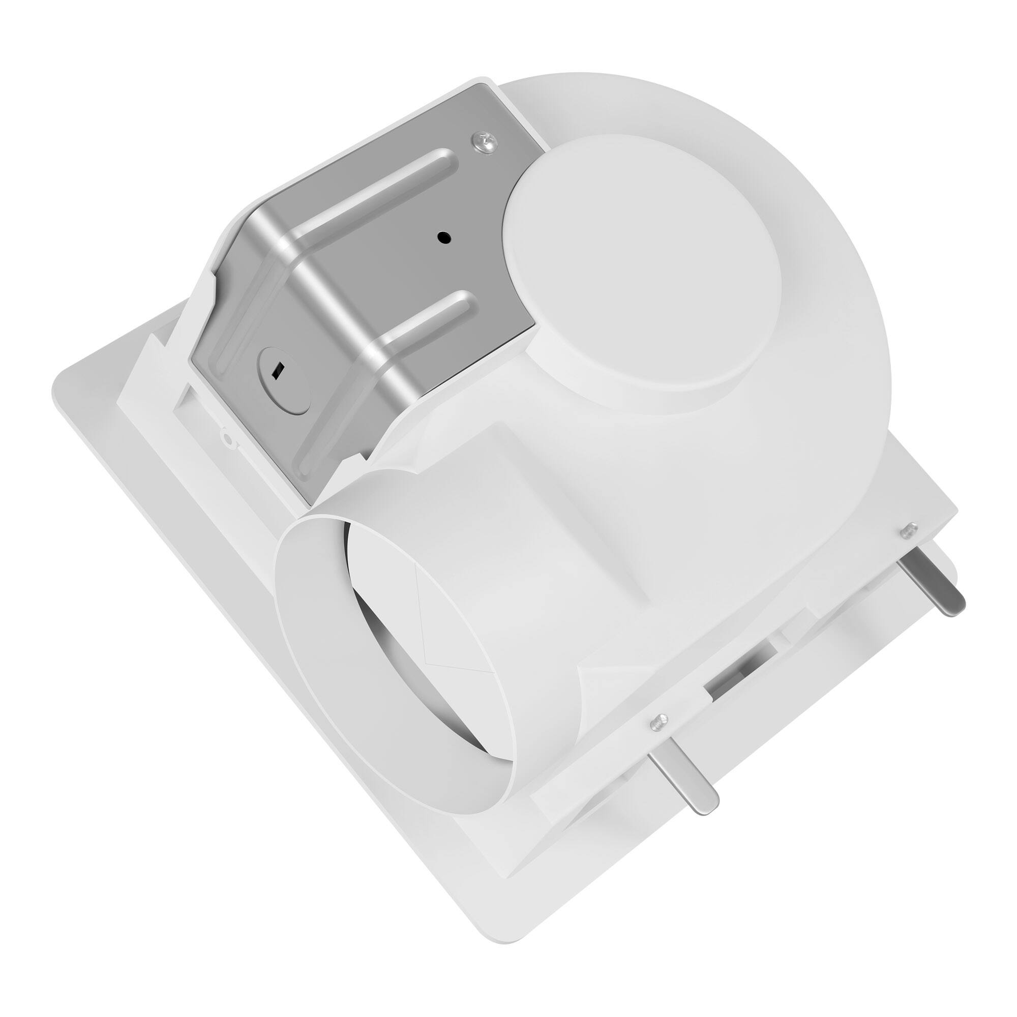 Alt View 8. Breezary - Bathroom Exhaust Fan 80 CFM Ultra Quiet 43dB Recessed Mount, 4 Inch Duct Compatible for 105-110 sq. ft. Bathrooms.