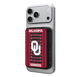 Keyscaper - Oklahoma Sooners Field Wireless Power Bank - Multicolor