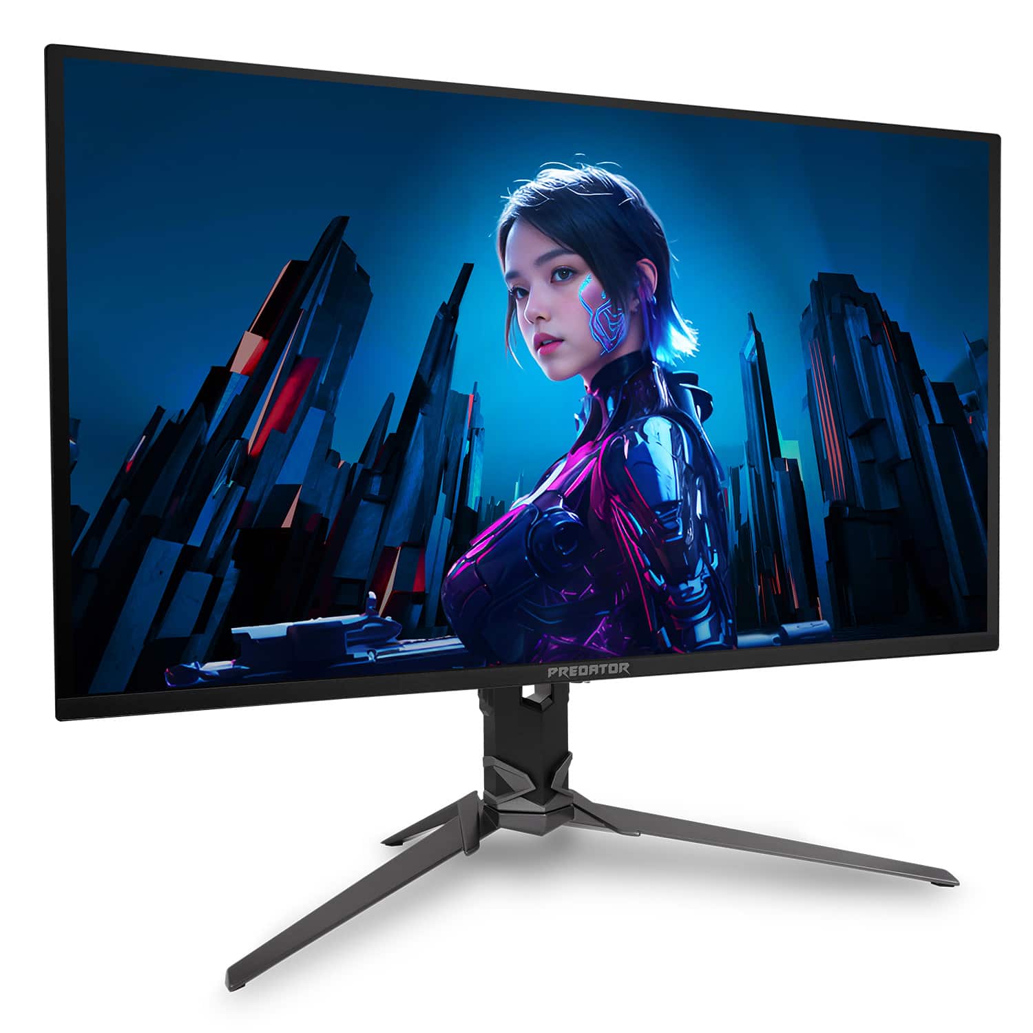Alt View 3. Acer - Predator X32 31.5” OLED 4K UHD 240Hz 0.03ms FreeSync Premium Pro Gaming Monitor (Display Port, HDMI) - Black.