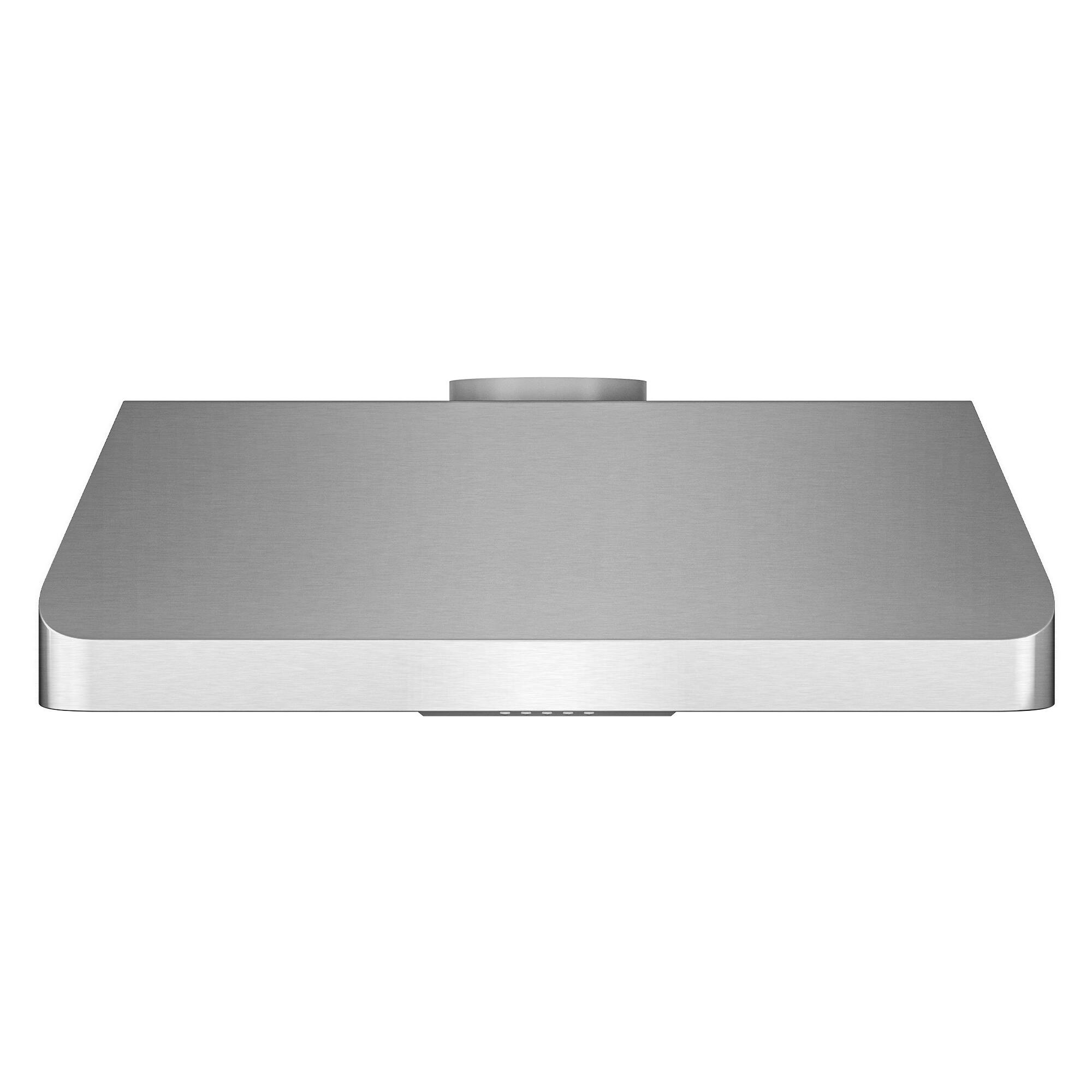 Alt View 2. COSMO - COS-QB75 30 in. Haven Collection 500 CFM Ducted Under Cabinet Range Hood, Button Control, LED Lights - Stainless Steel.