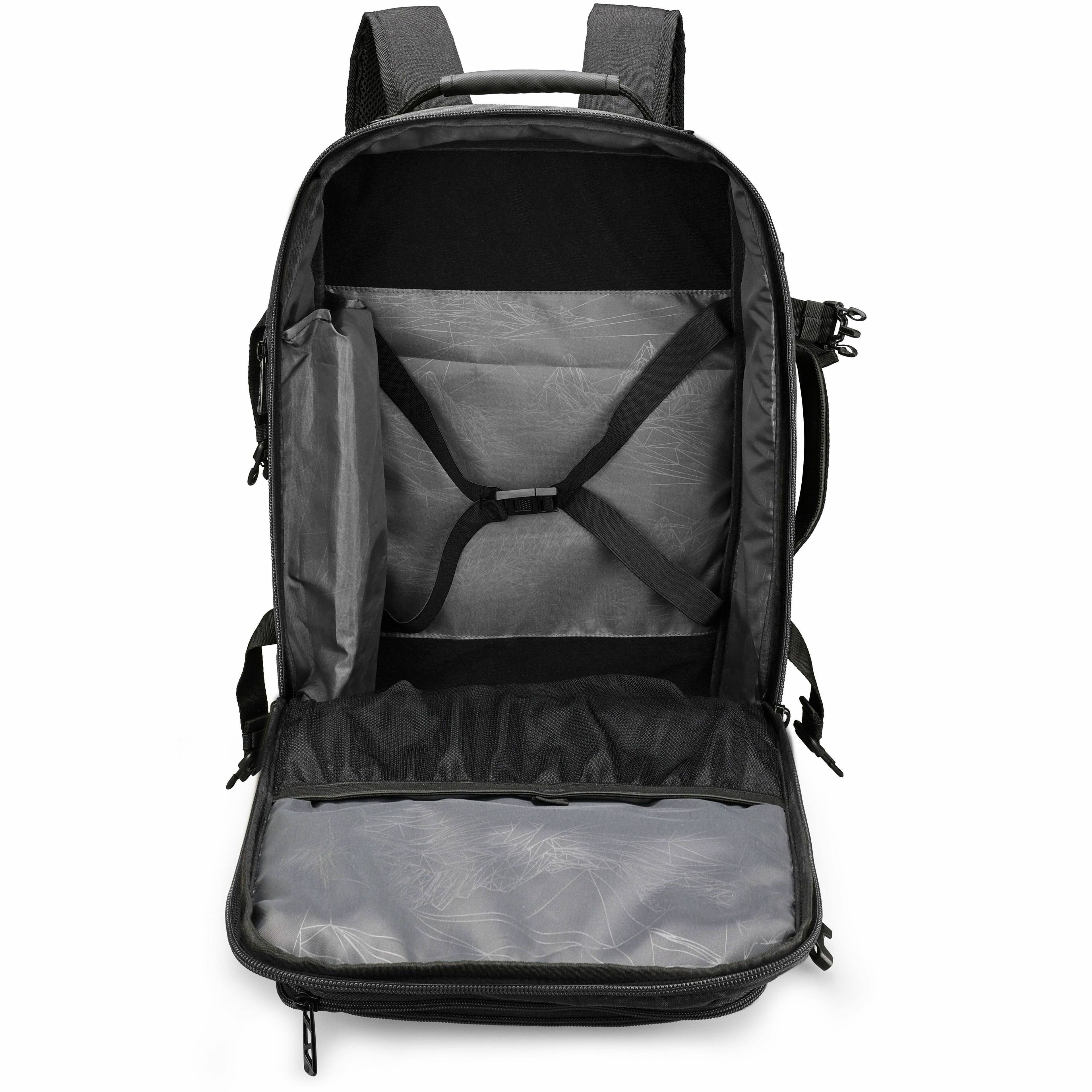 Alt View 22. Swissdigital Design - BERG PRO TSA-Friendly Backpack With USB Charging Port  RFID Protection and Fits Up to 17″ Laptop - Black.