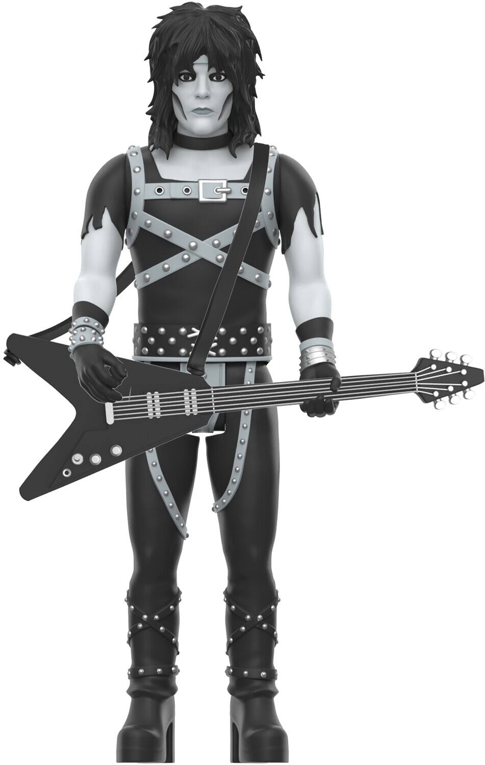 Alt View 3. Super7 - Motley Crue - Super7 - Motley Crue - ReAction Figures Wv2 - Mick Mars (Shout At The Devil - Black & - Collectibles - Multicolor.