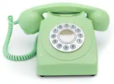 Front. PopMarket - GPO Retro GPO746DPBGR 746 Desktop Push Button Telephone - Green - EQUIPMENT - Green.