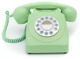 PopMarket - GPO Retro GPO746DPBGR 746 Desktop Push Button Telephone - MISC ACCESSORY - Green