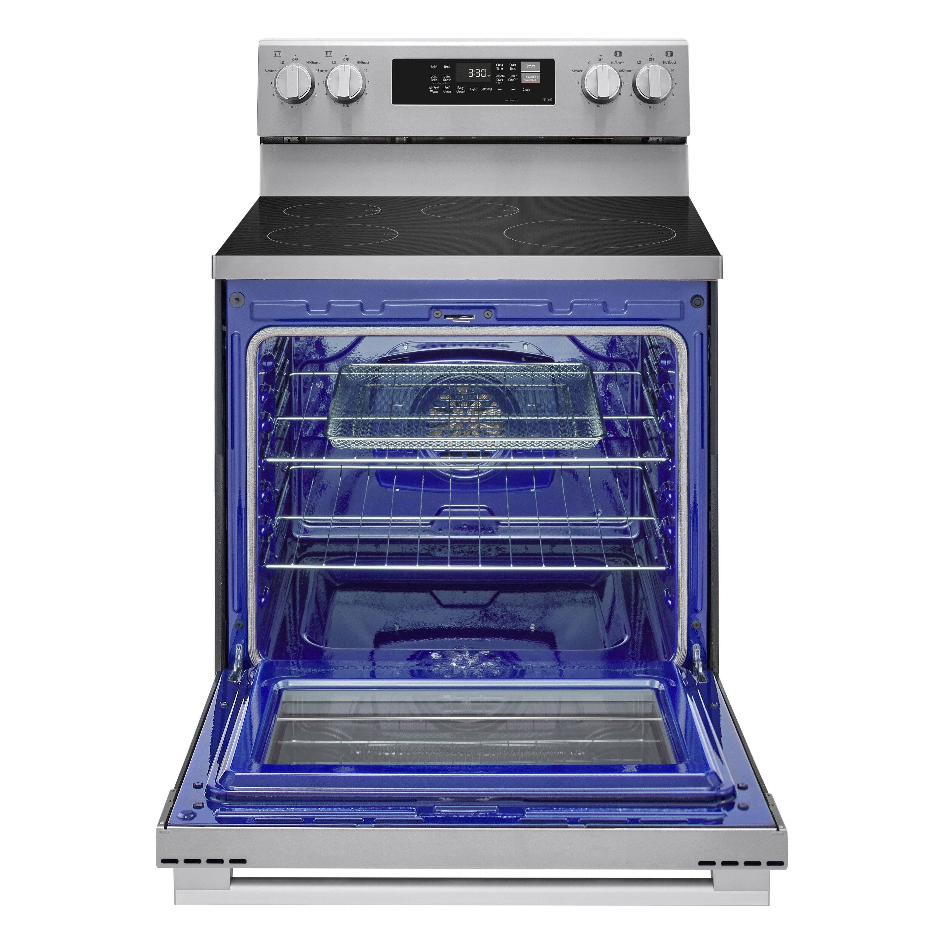 Alt View 9. LG - 6.3 Cu. Ft. Freestanding Electric Induction True Convection Smart Range with Air Fry and EasyClean - Stainless Steel.