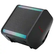 Front. LG - xboom Stage 301 Bluetooth Speaker - Black.