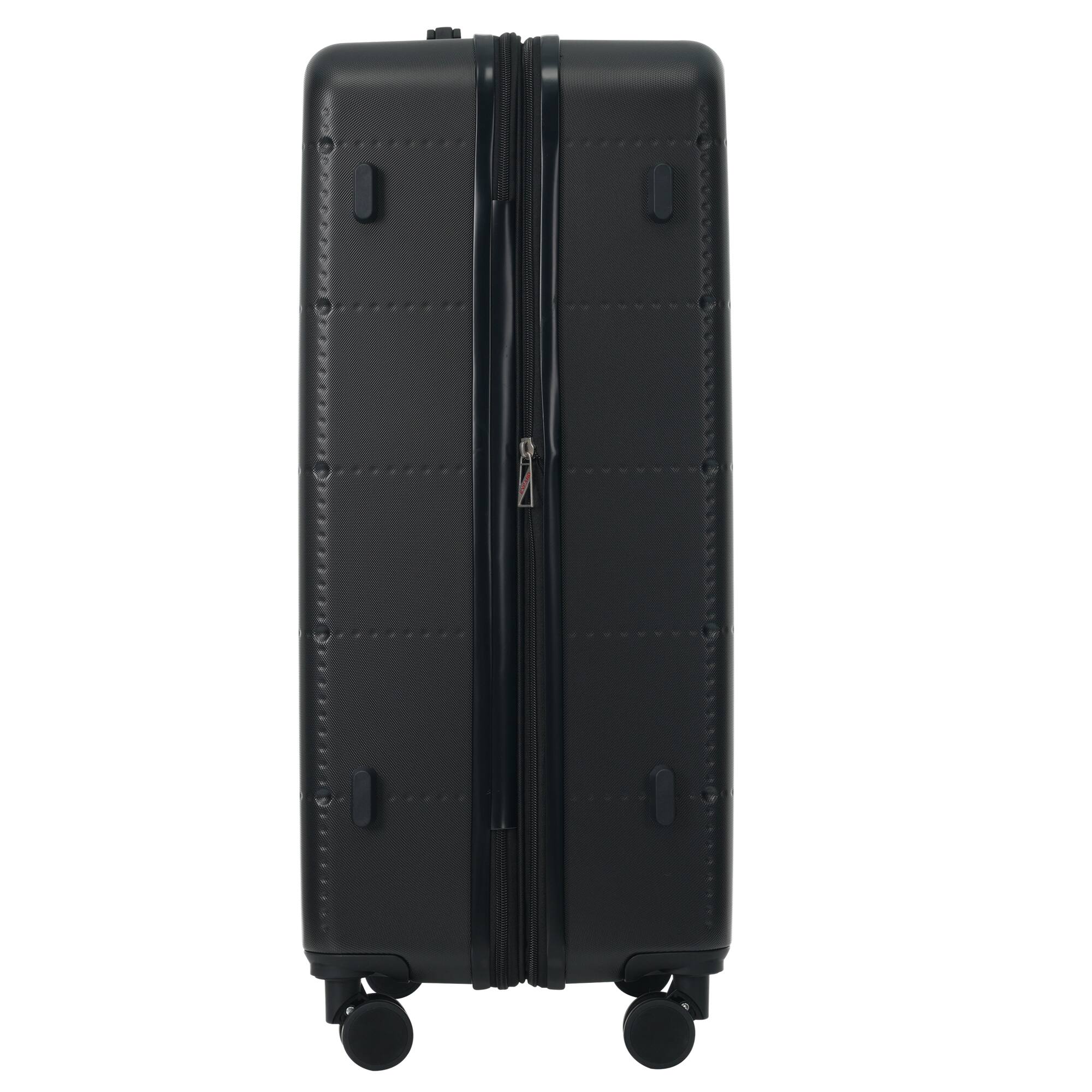 Alt View 10. Ecooso - 5-Piece ABS Luggage Set with Bags, Half-Open 20" USB Carry-On, Expandable 24"/28", TSA Lock, Wheels - Black.