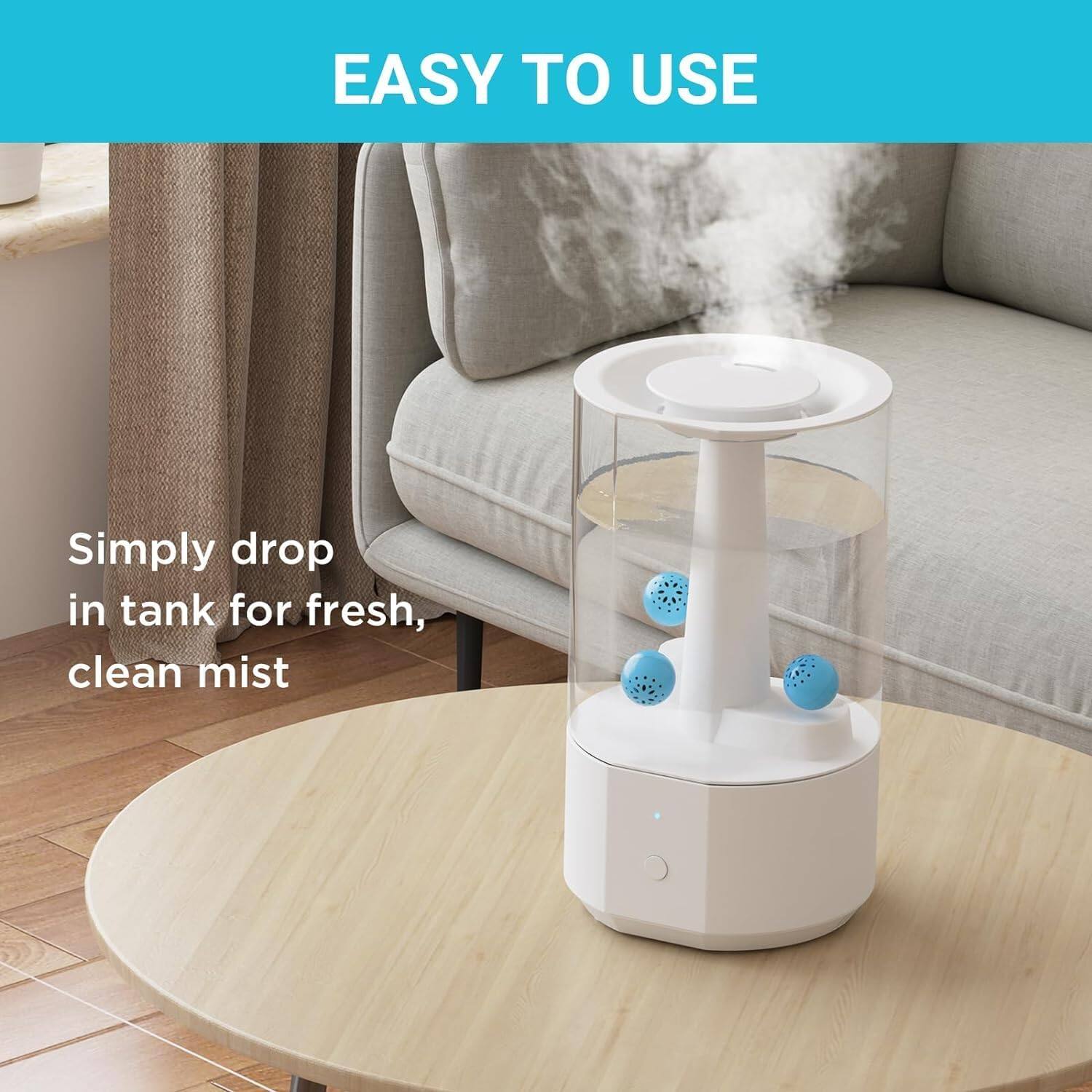 EASY TO USE

Simply drop in tank for fresh, clean mist