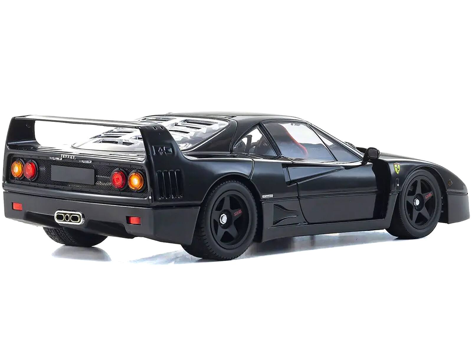 Back. Kyosho - Ferrari F40 Black 1/18 Diecast Model Car by Kyosho - Black.