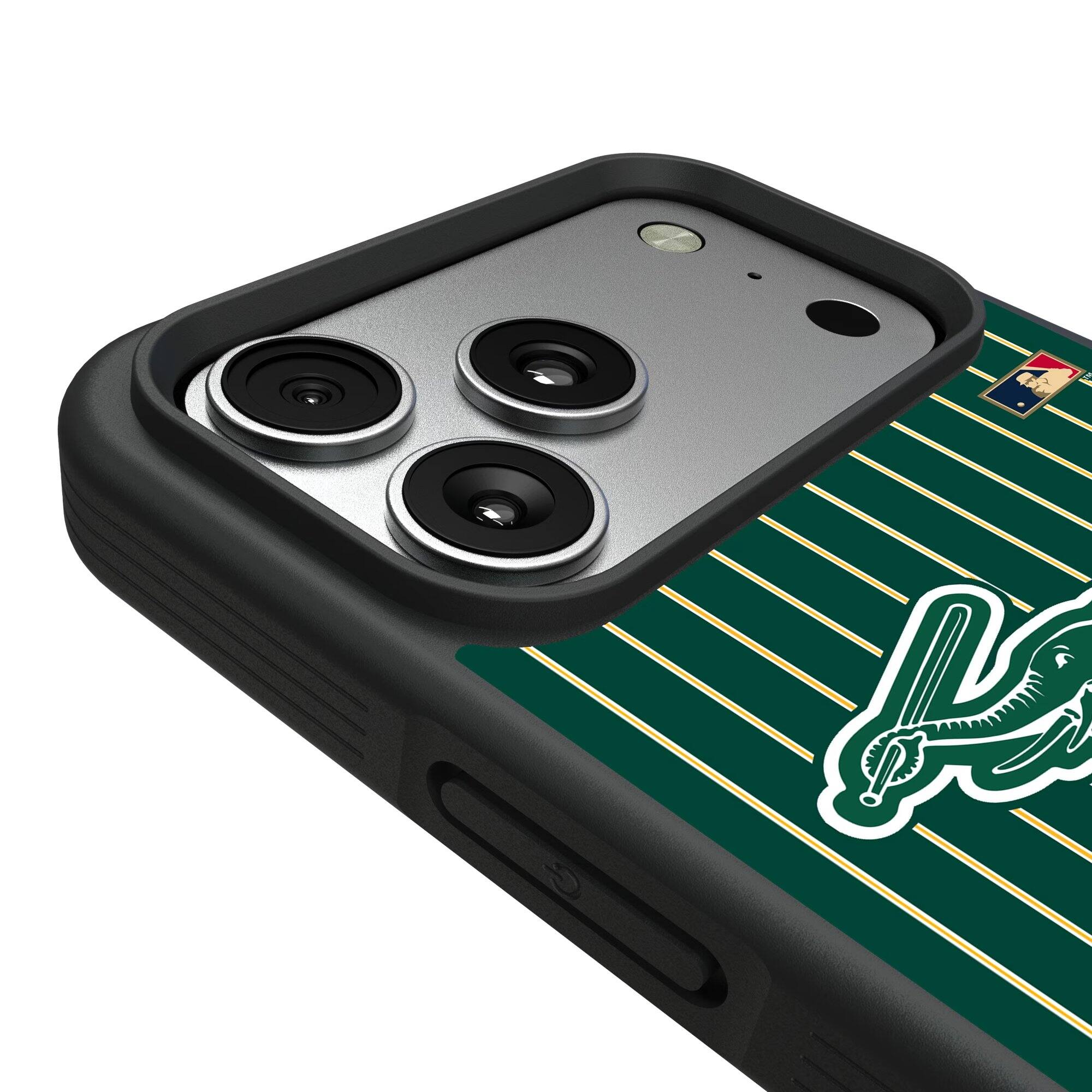 Alt View 2. Keyscaper - Athletics Cooperstown iPhone Bump Case - 15 - Multicolor.