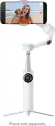 Insta360 - Flow2 Pro Gimbal Stabilizer for Smartphones with Built-in Selfie Stick and Tripod - White - Angle_Zoom