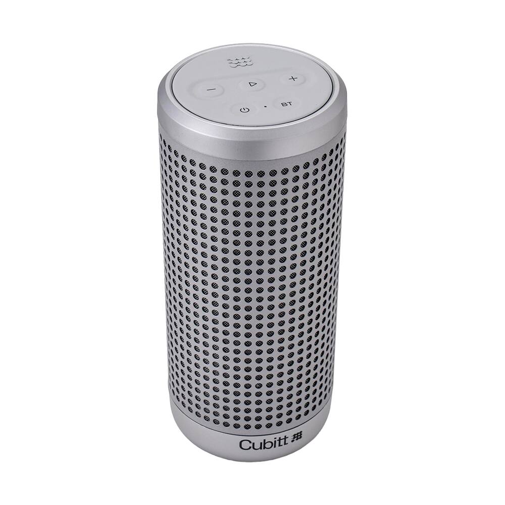 Left. Cubitt - Cubitt Power Plus Gen2 Bluetooth Speaker – Powerful Bass & Crisp Highs, IPX7 Waterproof, 12 H Playtime - White.