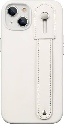 SaharaCase - Indy Series Hand Strap Case for Apple iPhone 13 - Cloud White