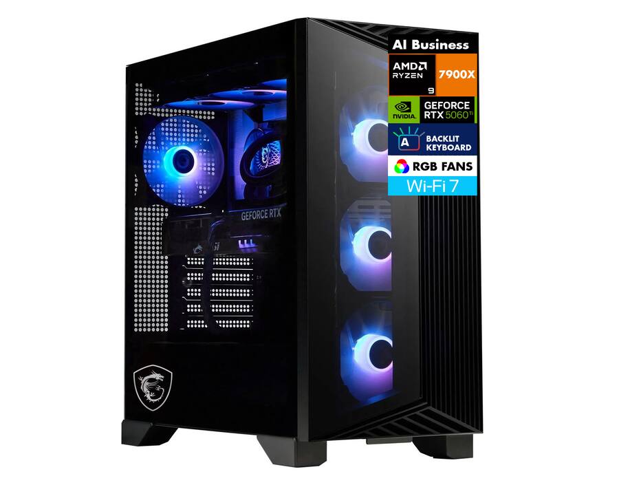 MSI Aegis ZS2 Desktop PC (AMD Ryzen 9 7900X, 32GB DDR5, 1TB PCIe MSI Aegis ZS2 Desktop PC (AMD Ryzen 9 7900X, 32GB DDR5, 1TB PCIe