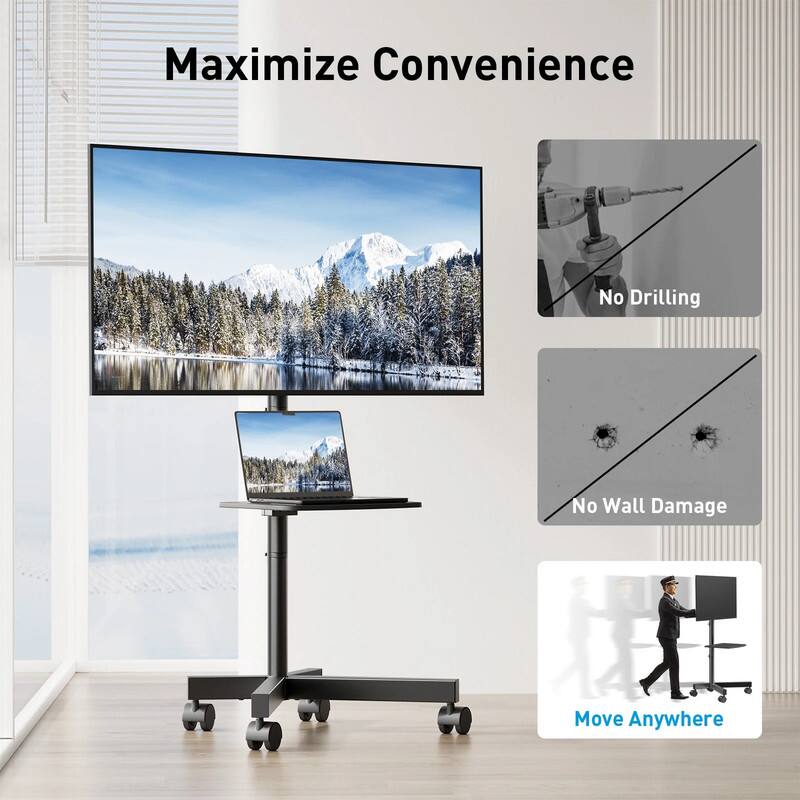 Maximize Convenience

- No Drilling
- No Wall Damage
- Move Anywhere
