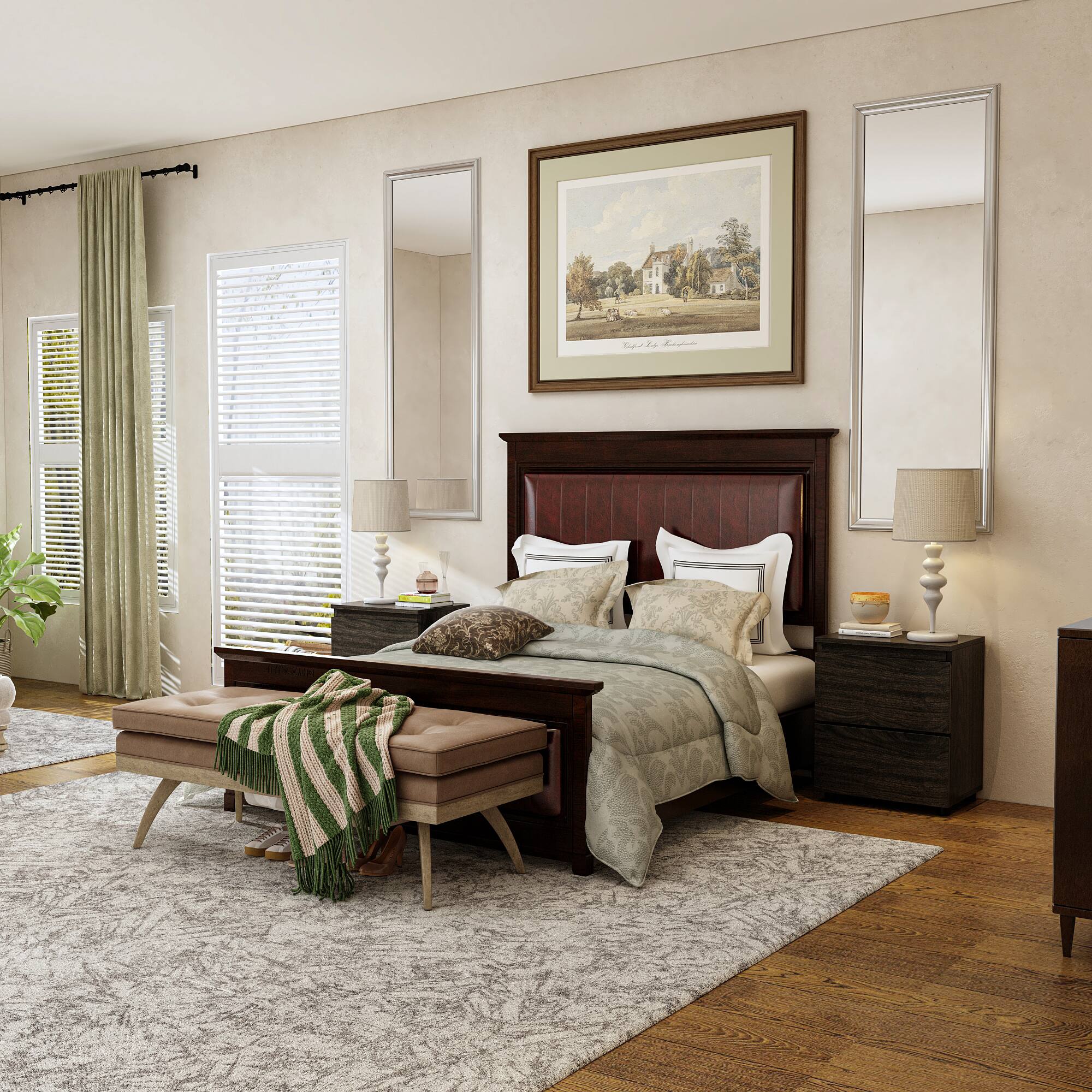 Alt View 8. FUFU & GAGA - FUFU&GAGA  2 - Drawer Nightstand: Minimalist Bedroom Storage Solution - Brown.