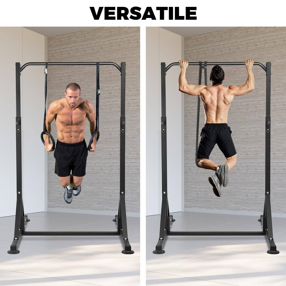 Alt View 5. ThinkLink Electronic - Pull Up Station Power Tower Adjustable Pullup Bar Free Standing Heavy Duty Multifunction Strength Gym Workout - Red.