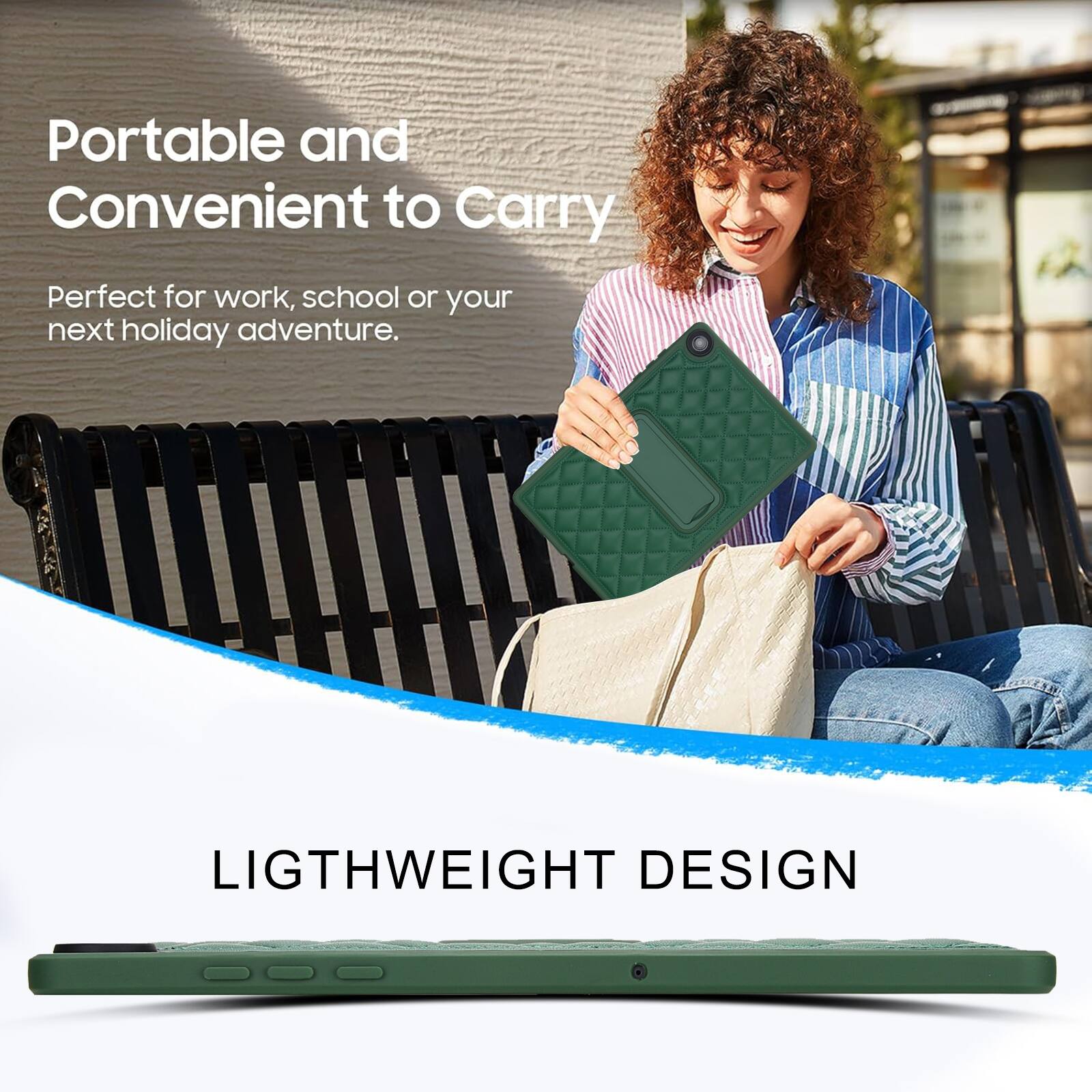 Portable and Convenient to Carry  
Perfect for work, school or your next holiday adventure.  

LIGHTWEIGHT DESIGN