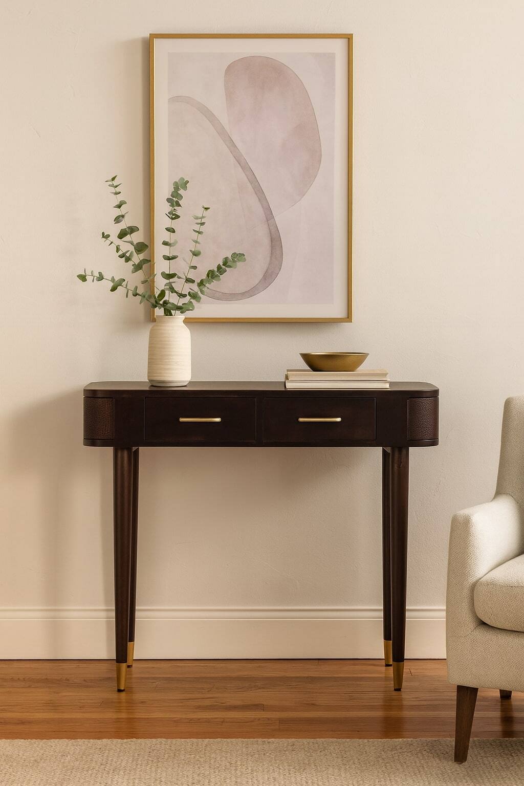 Alt View 2. Artisan Furniture - Artisan Furniture Solid Wood Belmont Console Table - Brown.