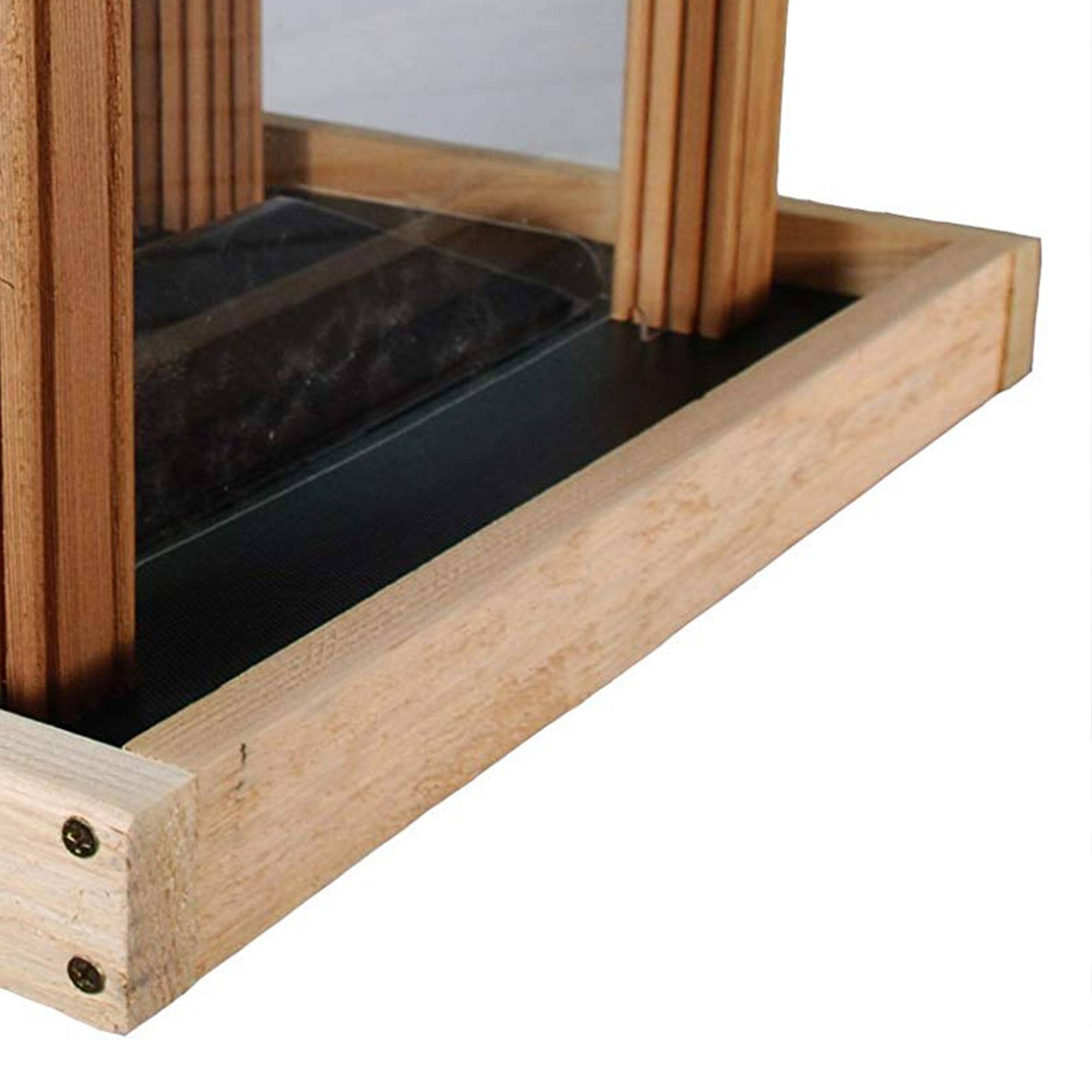 Alt View 2. Woodlink - Woodlink PRO4 Premier Large Capacity Ranch Style Red Cedar Wood Bird Feeder - Brown.