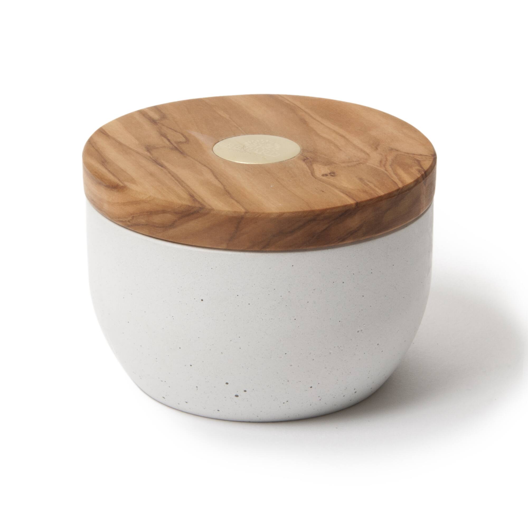 Alt View 5. Berard - Round Salt Keeper Millenari White - White.