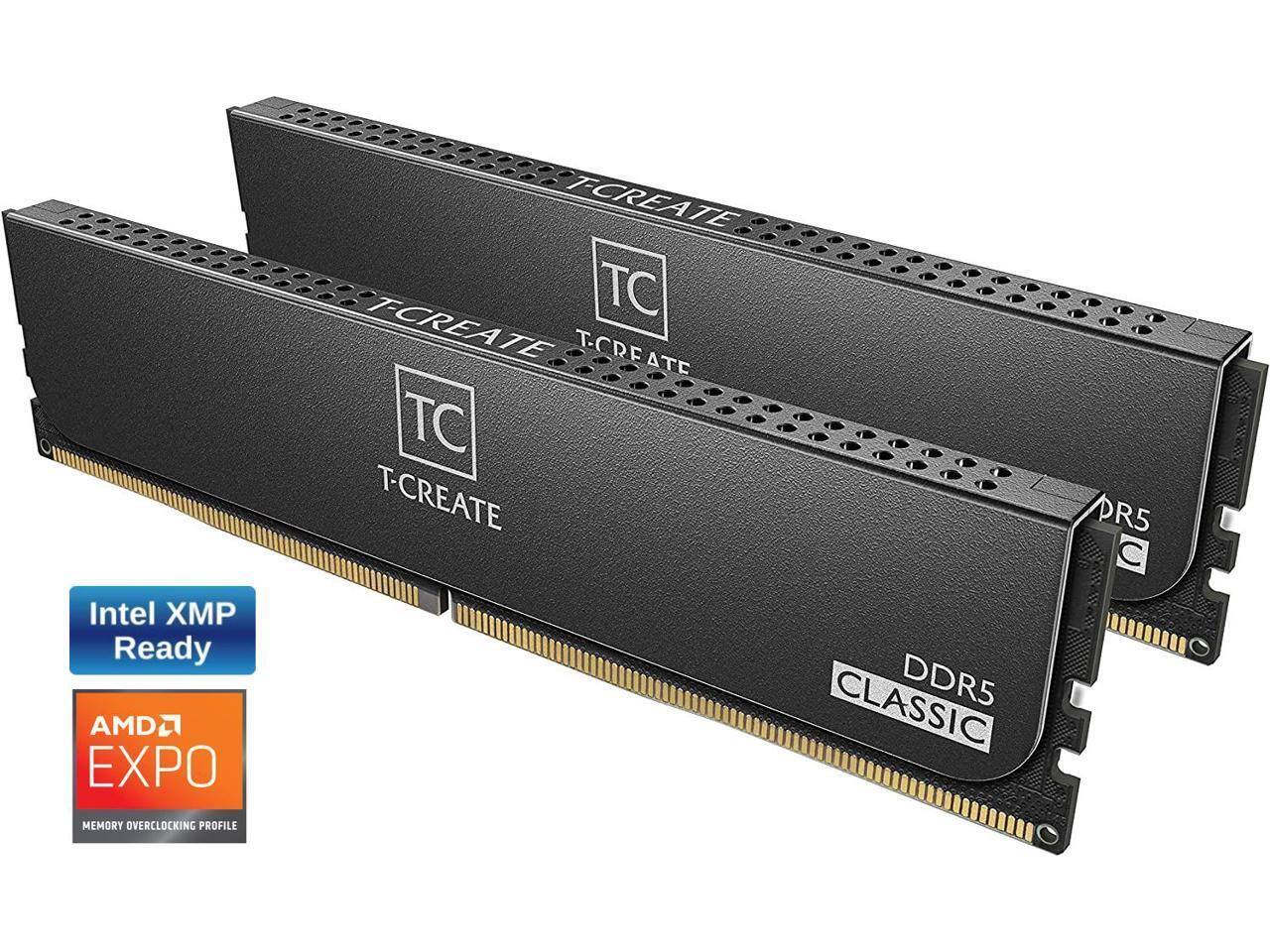 Intel XMP Ready  
AMD EXPO  
T-CREATE  
DDR5  
CLASSIC  
MEMORY OVERCLOCKING PROFILE